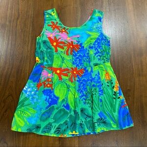 Jam’s World Sea Flower Floral Print Tank Top Size XS